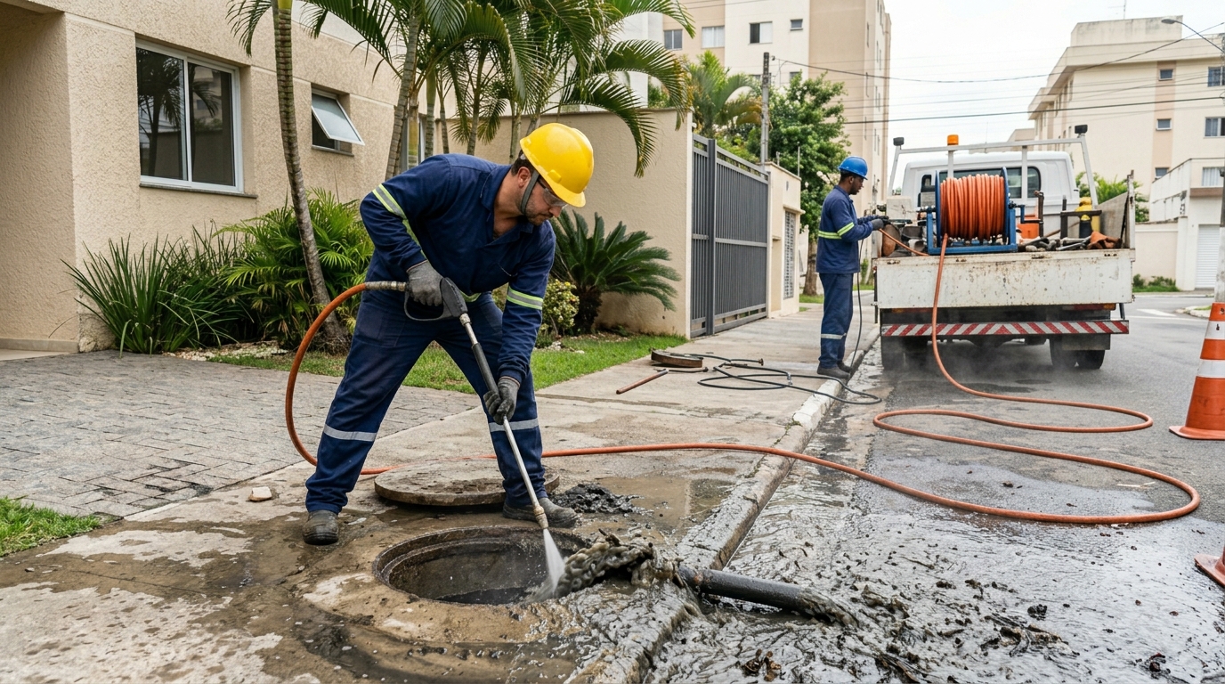 Hidrojateamento Industrial no Centro, Juiz de Fora‑MG